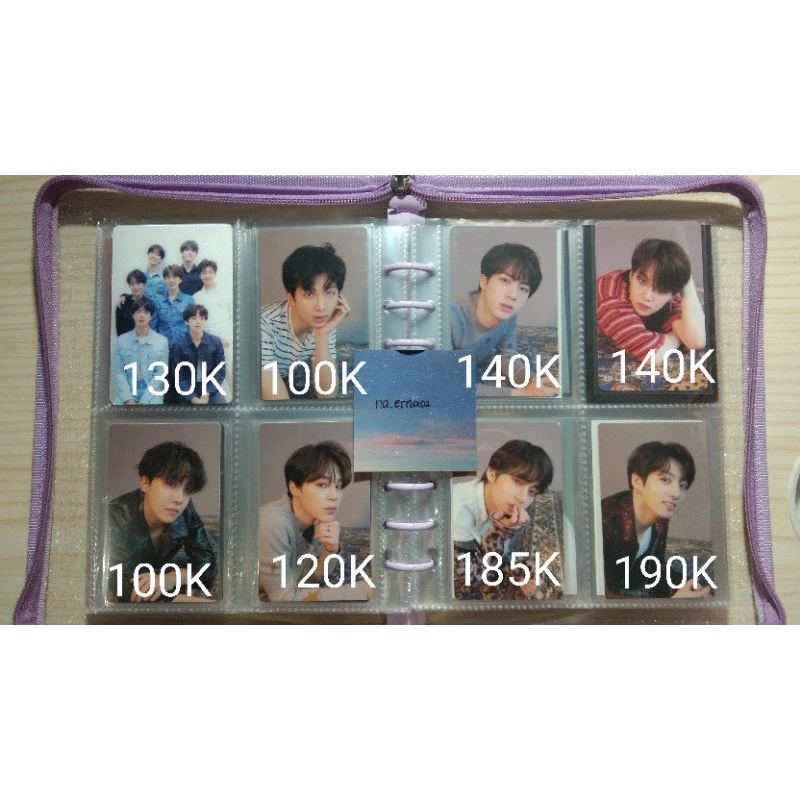 PHOTOCARD PC LOVE YOURSELF TEAR O BTS RM JIN SUGA JHOPE JIMIN TAEHYUNG JUNGKOOK