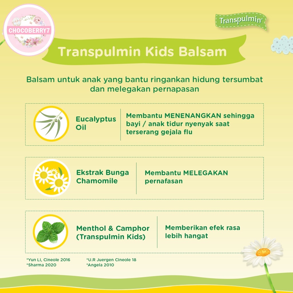 Transpulmin Kids Balsam Transpulmin BB Balsem Anak 20 gr 20gr 20g