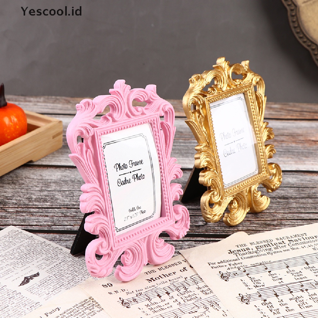 【Yescool】 Wedding Photo Frame Retro Photo Frame Picture Desktop Frame Photo Frame .