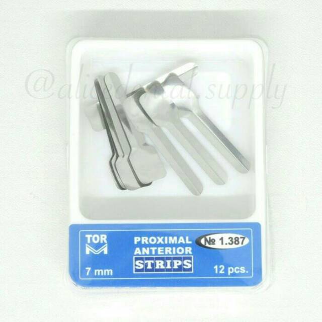Alice dental anterior proximal matrix strip TOR ORIGINAL metal matriks sendok gigi depan ORI logam