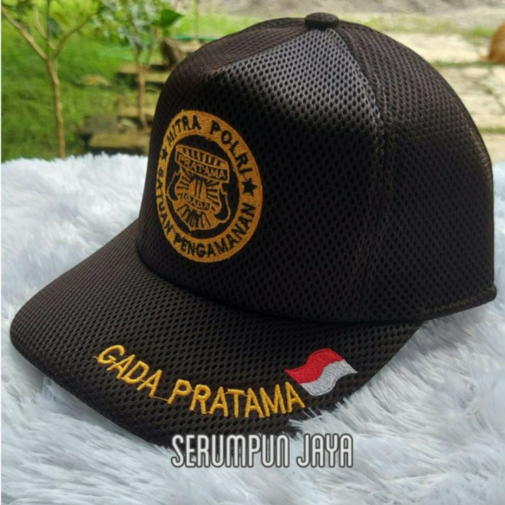 TOPI GADA PRATAMA - TG MP - TOPI GADA PRATAMA MITRA POLRI - TOPI GADA PRATAMA MITRA POLRI BORDIR