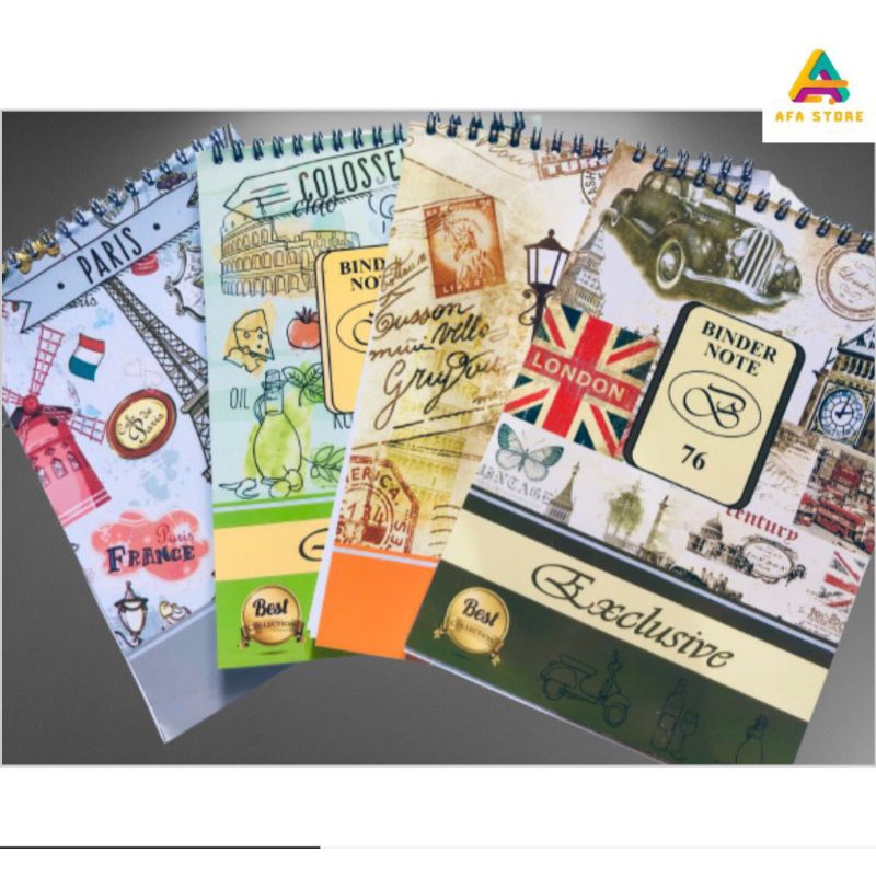 Jual Block note / Block Note A5 Spiral atas / Notebook garis 019 ...