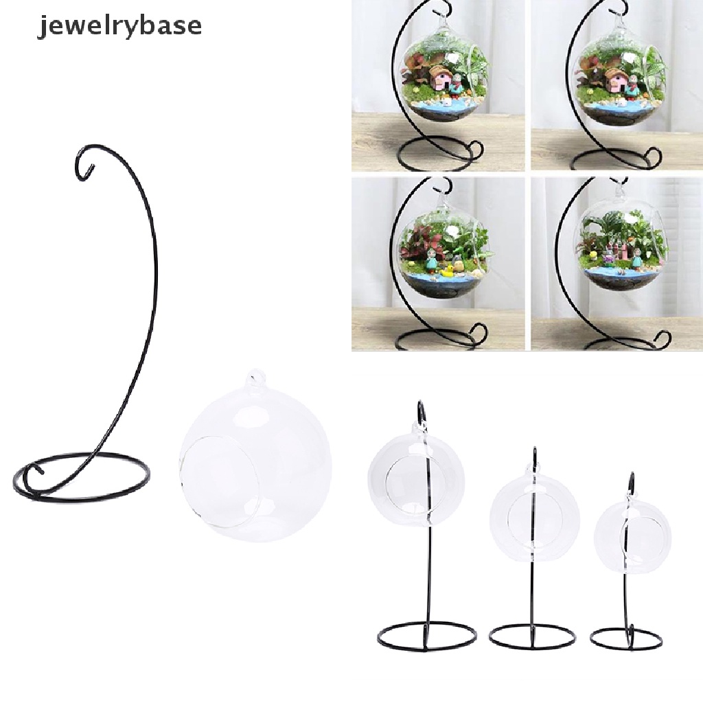 [Base] Clear Glass Ball Vase Landscape Terrarium Succulent Hanging Flowerpot Container Boutique