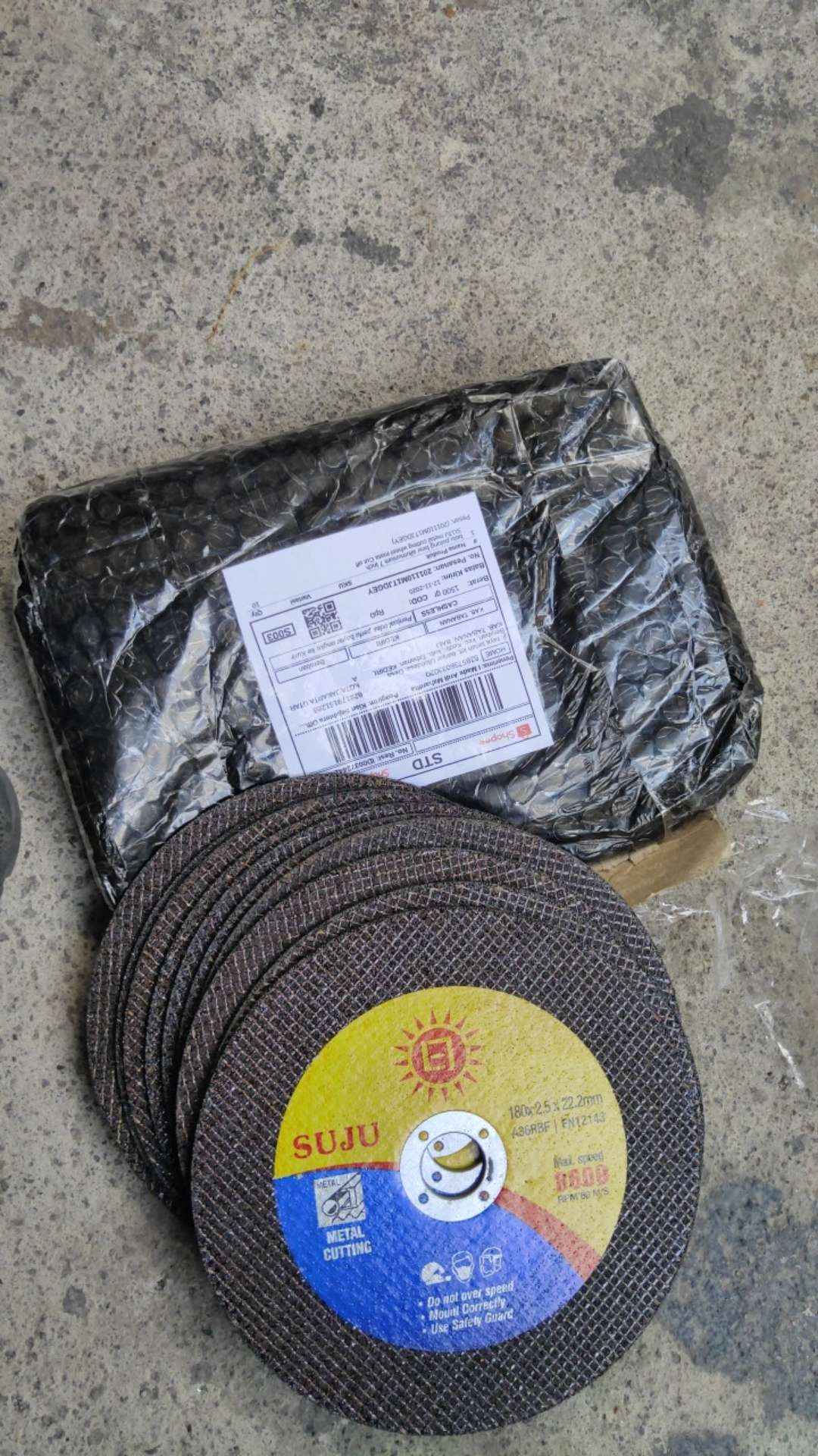 Batu Potong Besi Allumunium 7 Inch Suju Metal Cutting Wheel Mata Cut Off