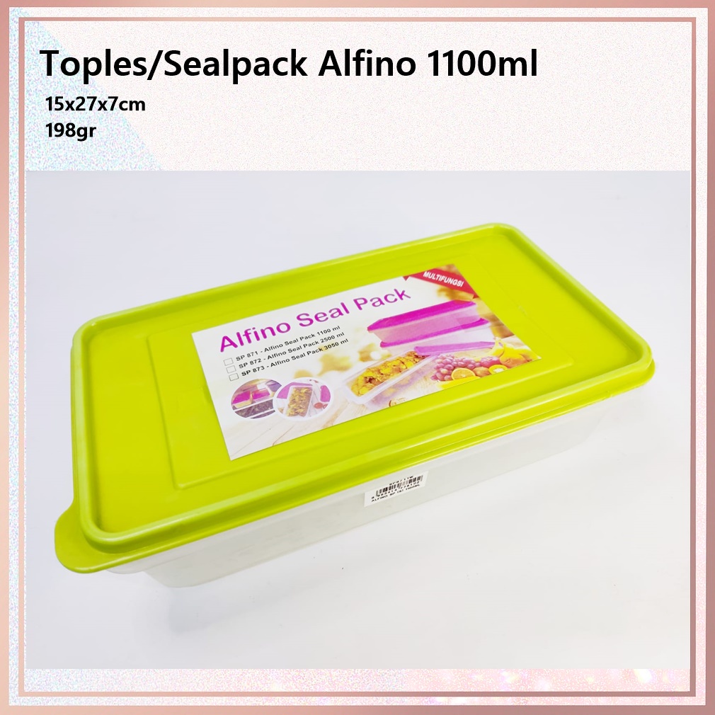 Toples Penyimpanan/Seal Pack Alfino 1100ml