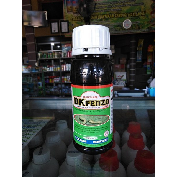 Obat Basmi Ulat Pupus DK Fenzo 250 ml - Racun Kontak Ulat Grayak Jengkal Bawang Merah Harapan Tani