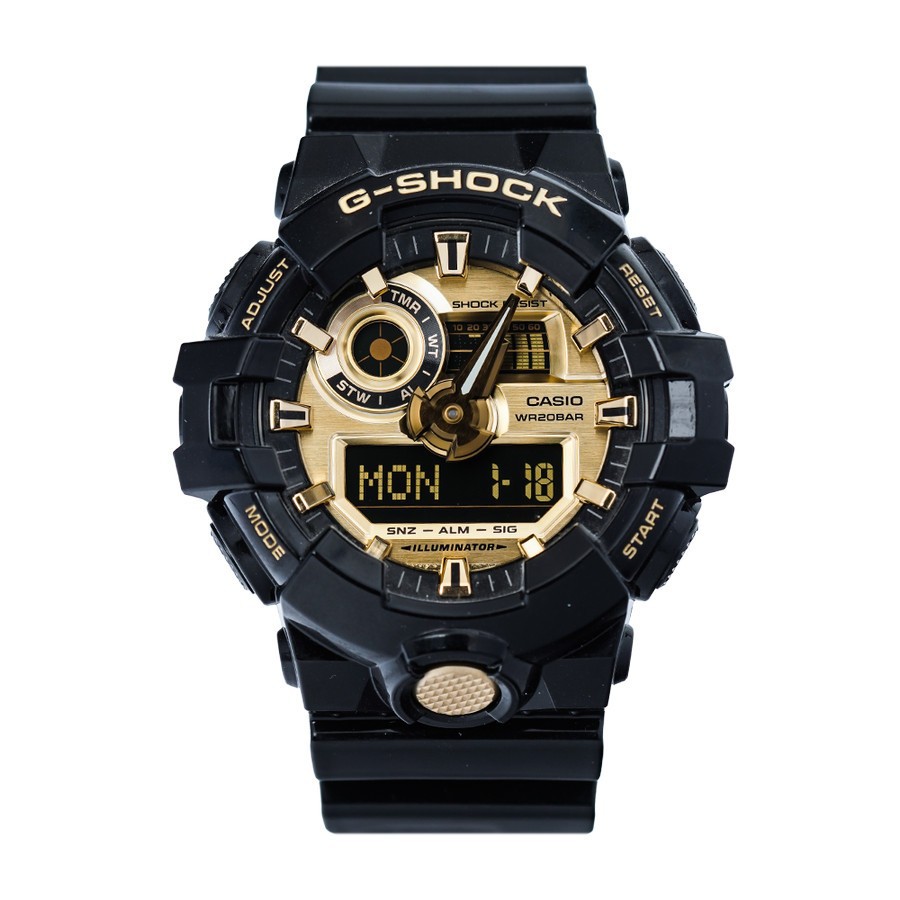 CASIO G-SHOCK GA-710GB-1ADR JAM TANGAN PRIA ORIGINAL