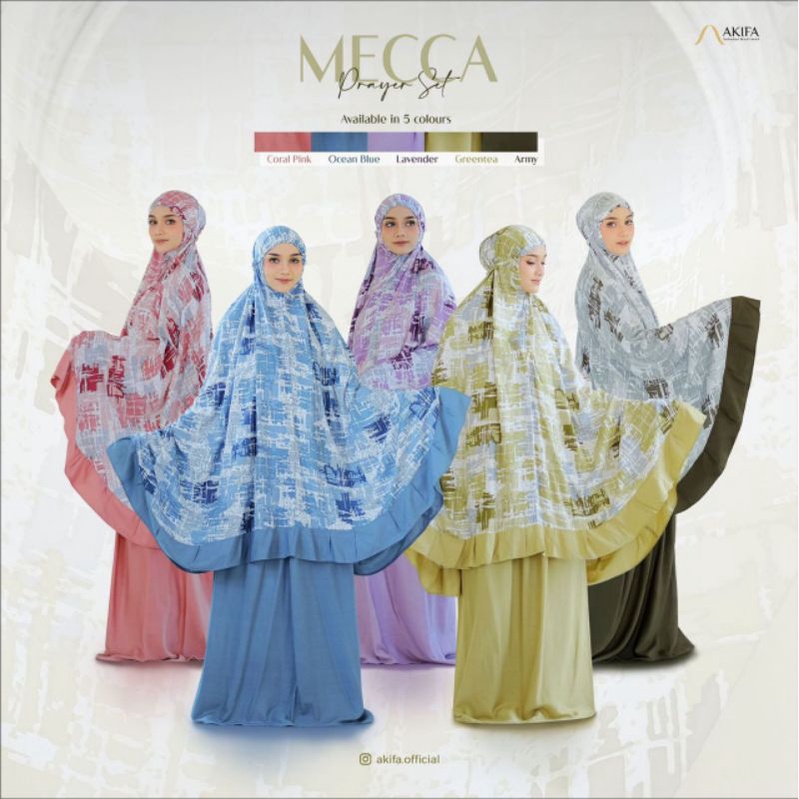 PRAYER SET MECCA BY AKIFA MUKENA RAYON PREMIUM BERKUALITAS