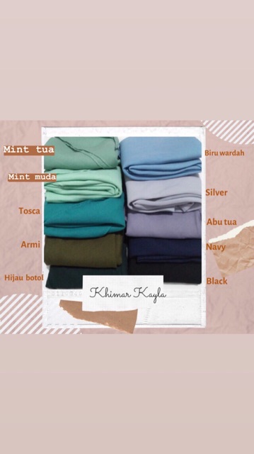 Jilbab Khimar Kayla Dua Lapis