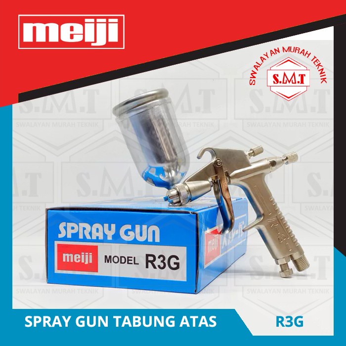 Spray gun Meiji R3G tabung atas K3 asli Taiwan paint gun