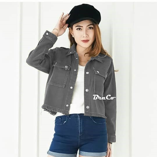 Trucker Jacket Wanita - Jaket Denim Wanita