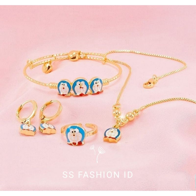 set perhiasan Doraemon terbaru