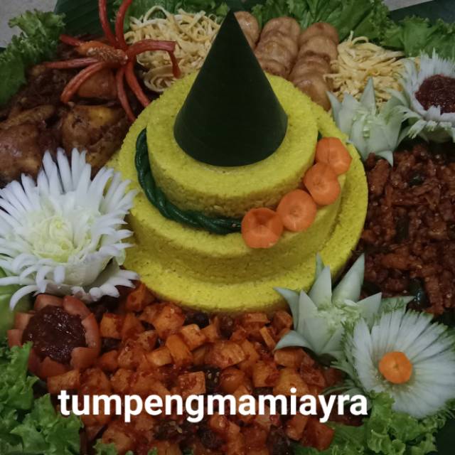 Tumpeng Tampah | nasi kuning tumpeng | tumpeng mini | tumpengmami