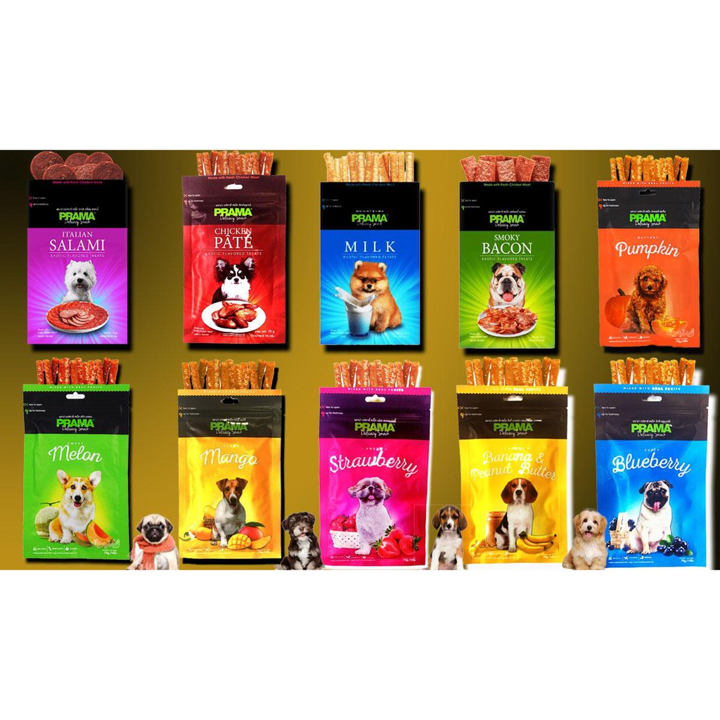 PRAMA Dog Snack 70 Gr / Makanan / Snack Anjing / Dog Treat