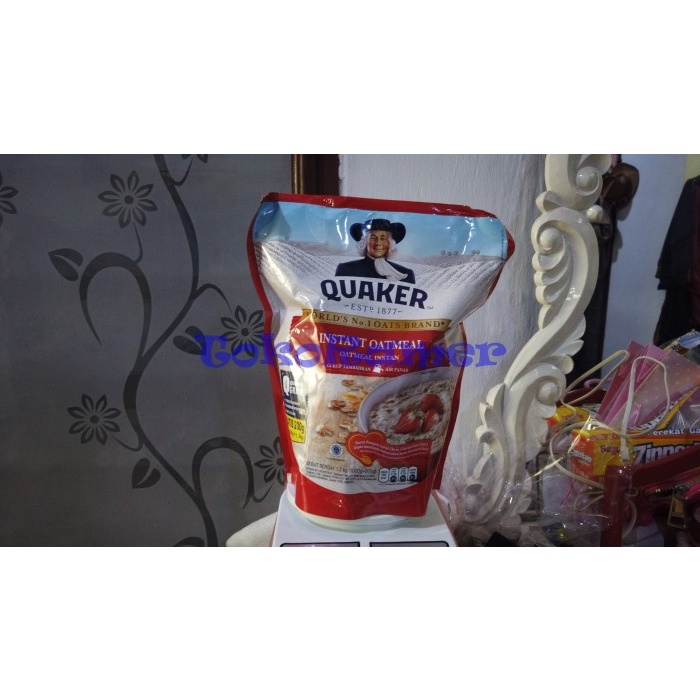

Quaker instant oatmeal oat merah 1.2 Kg 1200 gr gram