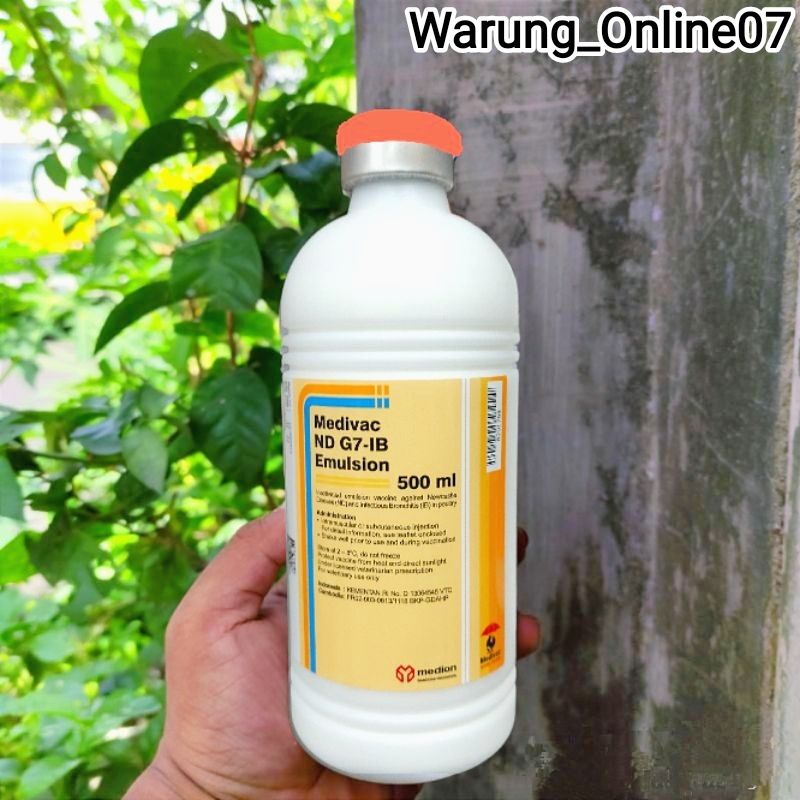 Vaksin Medivac ND G7 IB Emulsion Netto 500ml Dosis 1000 Ekor Vaksin Inaktif Sangat Efektif Mencegah 