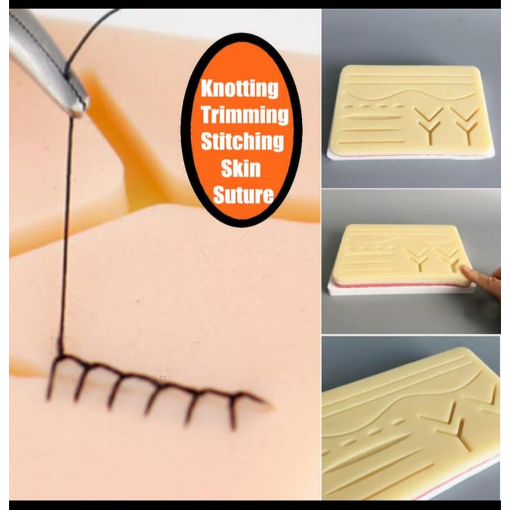 [GRAY.STORE178]  Model Kulit Silikon Pad Latihan Jahit Luka Medis Hecting Wound Suture High Quality