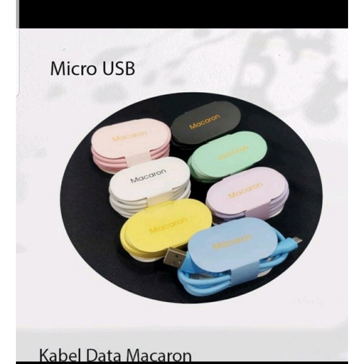 KABEL DATA MACARON MICRO/KABEL DATA TYPE C/KABEL DATA IPHON FAST CHARGING - BD