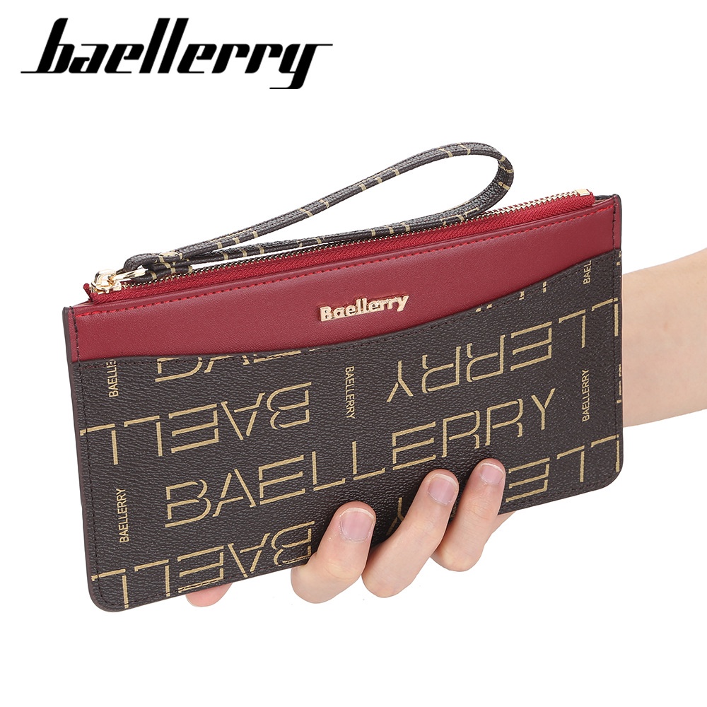 DOMPET WANITA ORIGINAL IMPORT BAELLERRY KULIT PREMIUM XANONA PANJANG KOREA KARTU SLOT HP KOIN BATAM