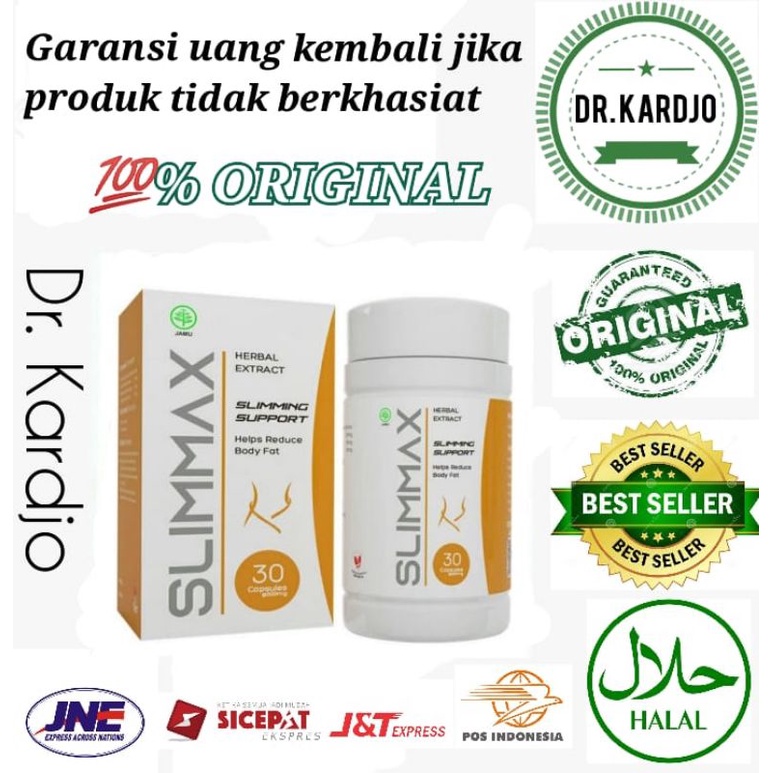 SLIMMAX Asli Obat Herbal Pelangsing Badan Perut Buncit Terbaik Diet Cepat Aman Slimmax Original - fi
