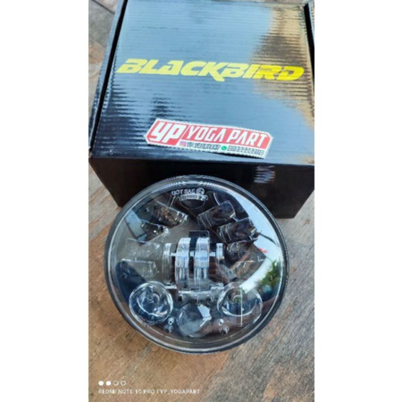 lampu depan tembak daymaker 16 led titik 5,75 inc merk blackbird import