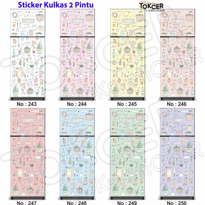 Stiker Kulkas 2 Pintu MasterChef Shabby