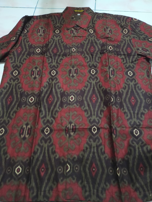 Kemeja Batik Prabu Bahan Katun Baturaden Reguler Fit A580