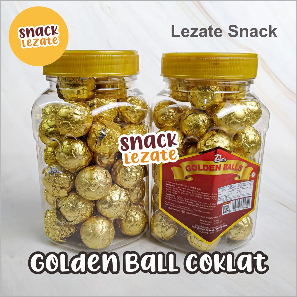 

Golden Balls Coklat Tobelo Isi 40 pcs Murah / Golden Balls Tobello Kiloan / Coklat Bola Toples Emas Golden Ball Dus