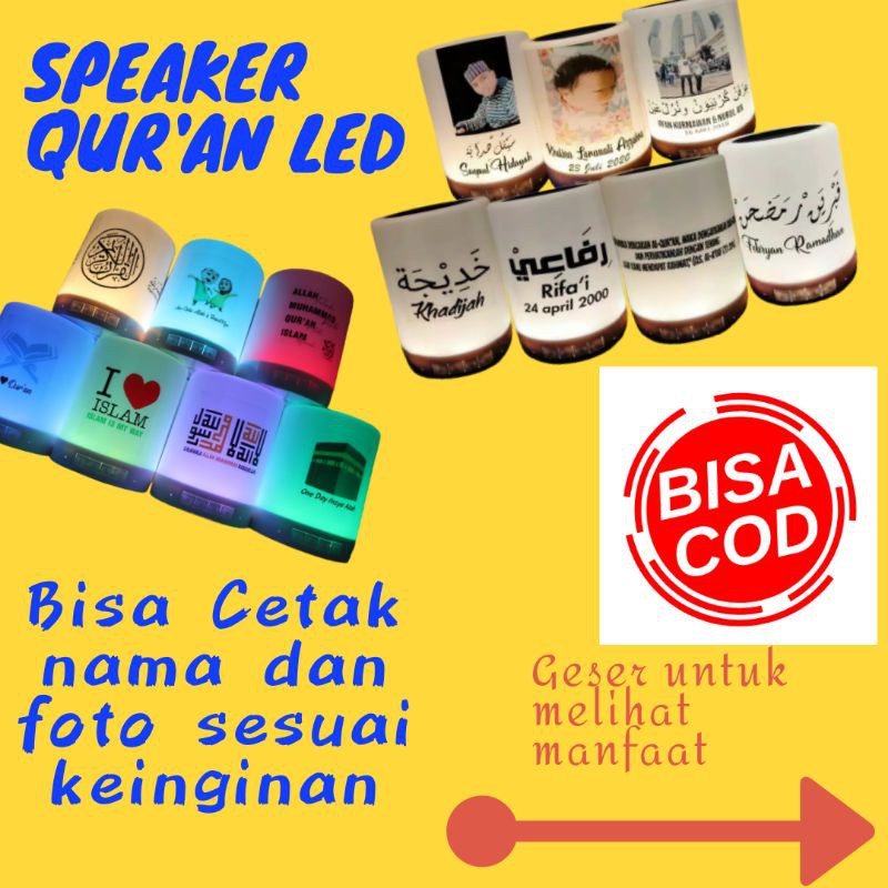 Speaker Quran Lampu LED Alquran