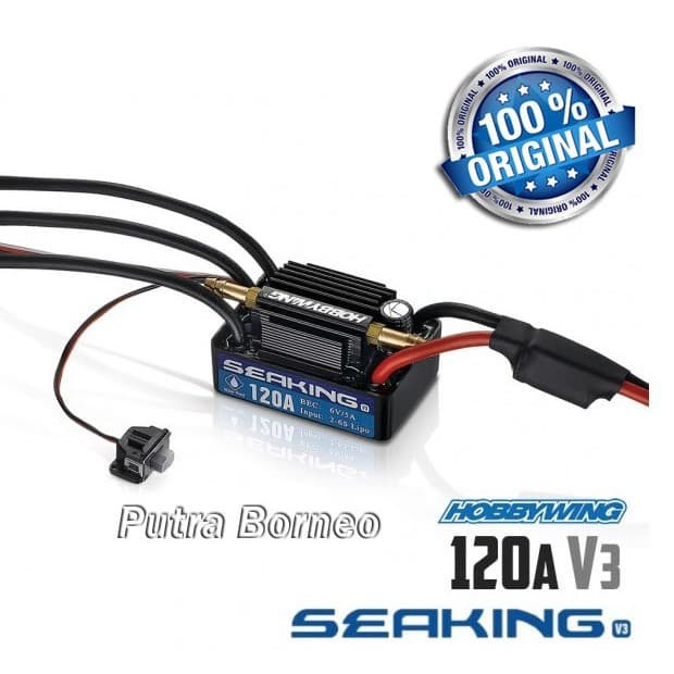Hobbywing SeaKing V3 Waterproof 120A Brushless ESC for RC Racing Boat