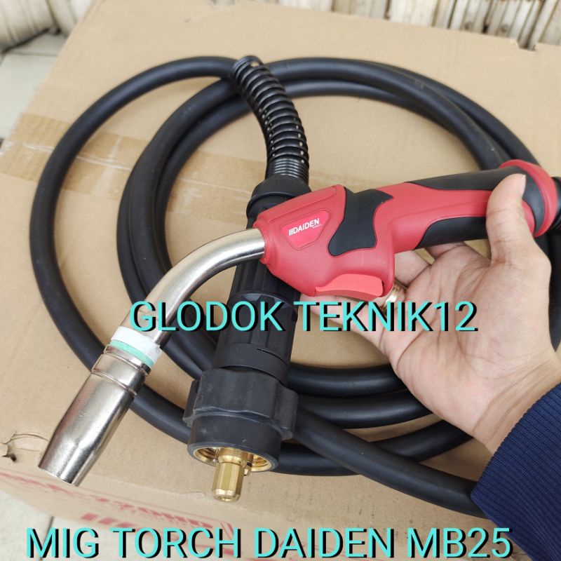 MIG TORCH DAIDEN MB25 / STANG LAS CO DAIDEN 25AK / TORCH DAIDEN MB25AK PANJANG 4 METER TYPE EURO