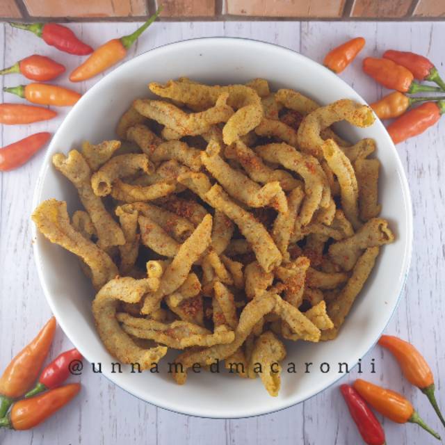 

keripik usus pedas (250gr)