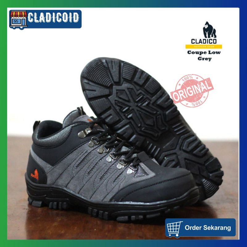 SEPATU SAFETY PRIA UJUNG BESI ORIGINAL MODEL KEREN DAN STYLISH CLADICO COUPE LOW KERJA LAPANGAN