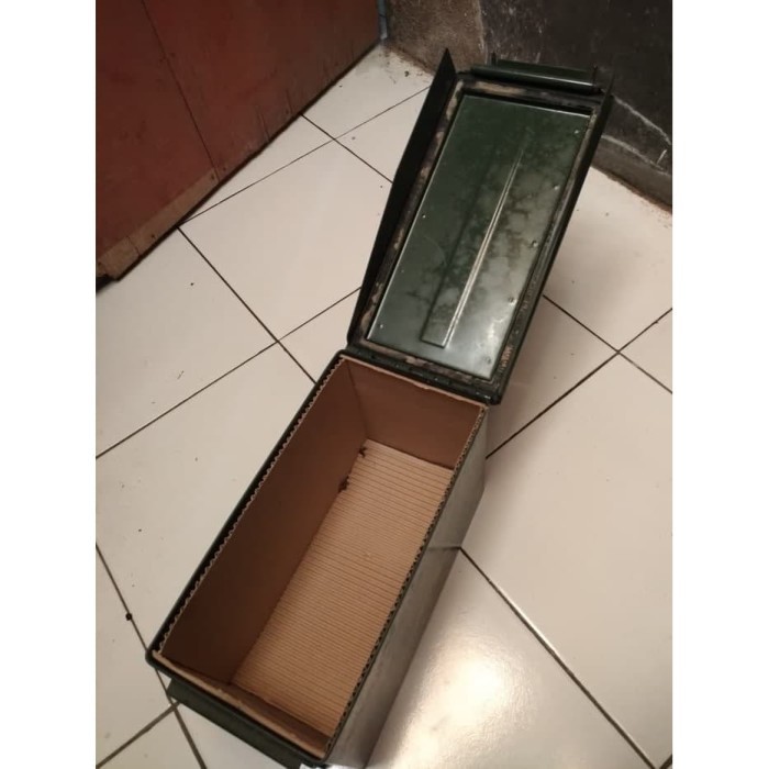 RPM TSK Box Pindad Jatah Tool Army Kotak TNI Peluru Besi 30 x 15 x 19 cm Box