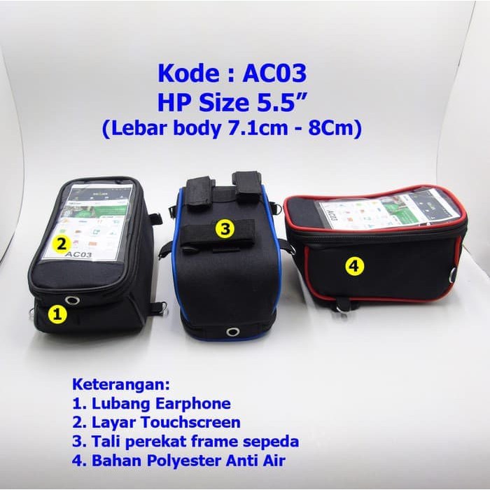 Tas holder HP sepeda motor(gojek)/(grab)