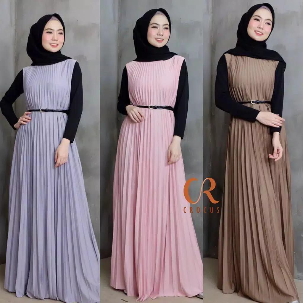 Sleeveless Longdress Plisket