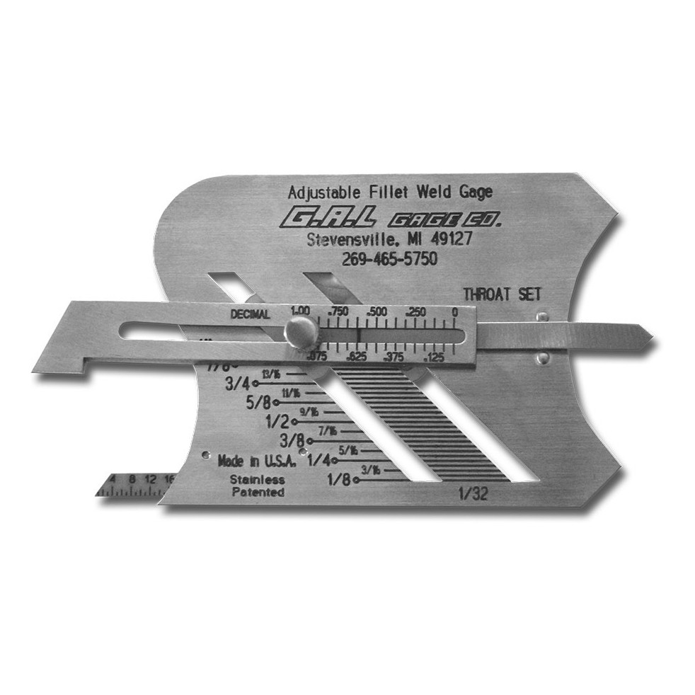 

Adjustable Fillet Weld Gauge G.A.L CAT 3