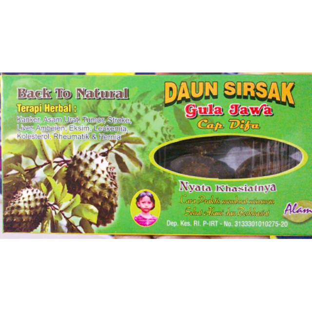 

Daun sirsak cap diva