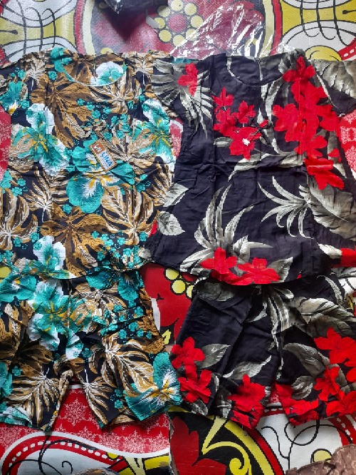 Stelan Piyama Rayon Homedress Baju Tidur Batik Anak Perempaun