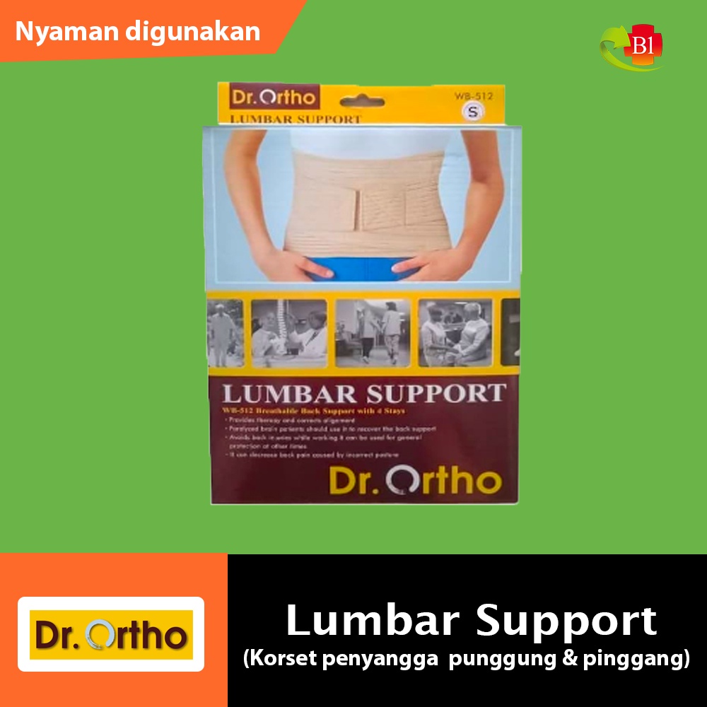 Dr. Ortho Lumbar Support WB-512  korset tulang belakang punggung lumbal saraf kejepit syaraf kecepit