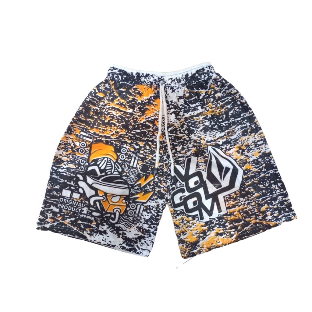 BEST SELLER 1 - BOXER PRIA WANITA| CELANA DALAM PENDEK KOLOR BOXSER PANTAI BAHAN KATUN BOKSER DISTRO SURFING PREMIUM PANTAI SANTAI RENANG COWOK PRIA WANITA CEWEK LAKI LAKI COWO PEREMPUAN REMAJA DEWASA-Volcom Kuning