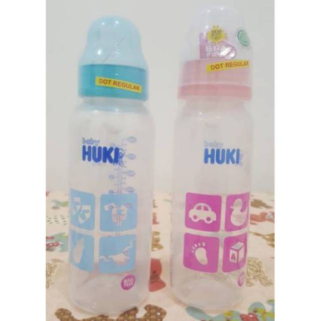 Botol susu bayi Huki dot bulat PP SP LSR 240ml bpa free #341 regular seri dongeng