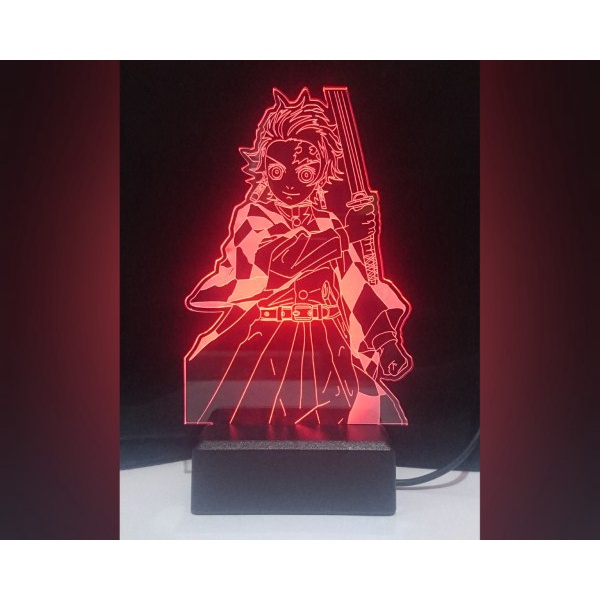 Lampu Tidur Akrilik Anime Karakter Tanjiro
