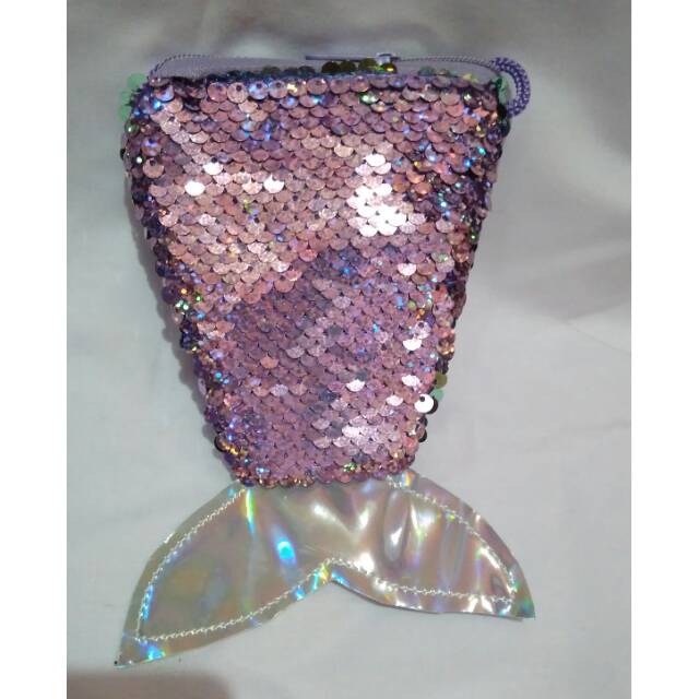 Slingbag coin sequin mermaid original / bisa berubah warna / tas koin / tas Selempang