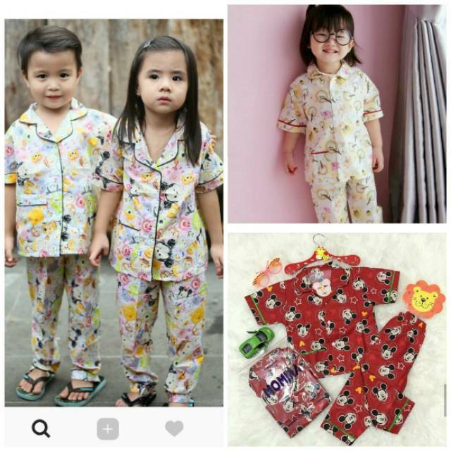 Piyama anak  usia 1 5 thn baju  tidur murah  Shopee  Indonesia