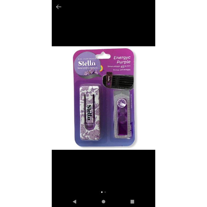 STELLA air freshener parfum mobil (alat+ refill parfum 2 pcs)