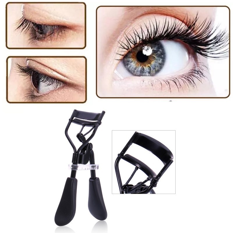 1PC Carbon Steel Beauty Flat Handle Global Arc Eyelash Curler / Curled Eyelashes Clip / Eyelash Beauty Makeup Tools