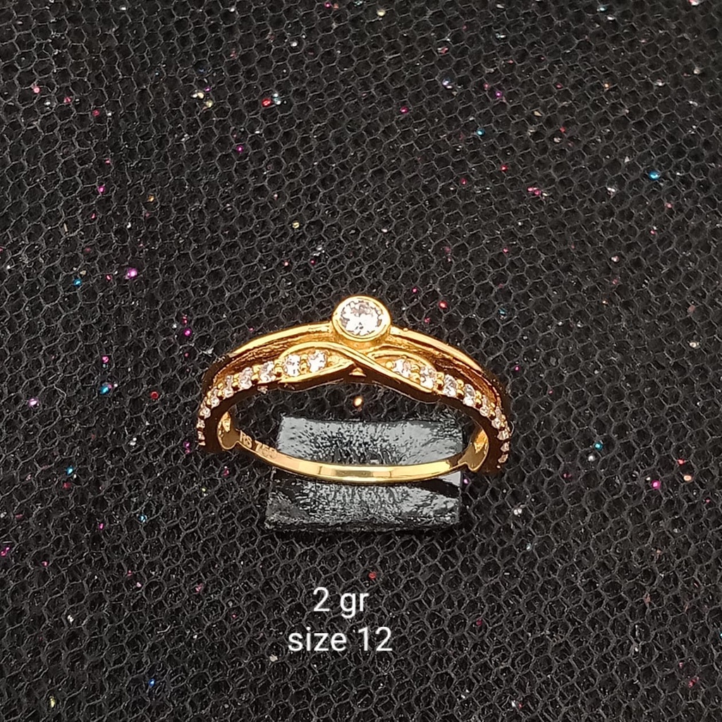 Cincin Emas 17K - 2 gr Kadar 750 - 57