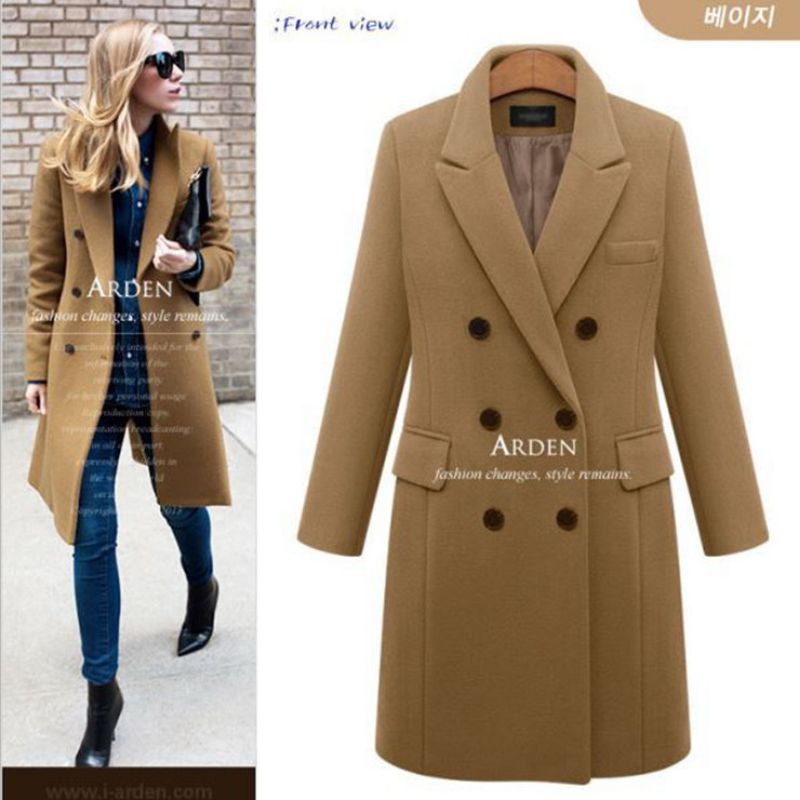 COAT JAKET WANITA WOOL KOREA TURKI