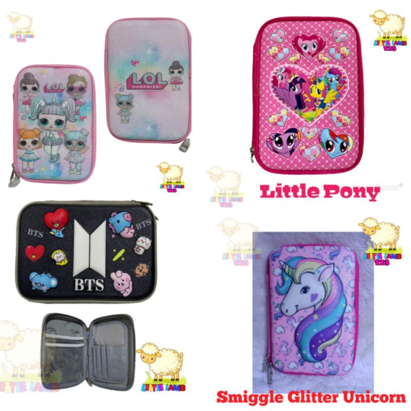 

Smiggle BTS/Kotak Pensil Unicorn/ Lol Smiggle Hard Top Pencil Cash Kotak Pensil/ Tempat Pensil Keren Murah Bisa COD Kotak Pensil